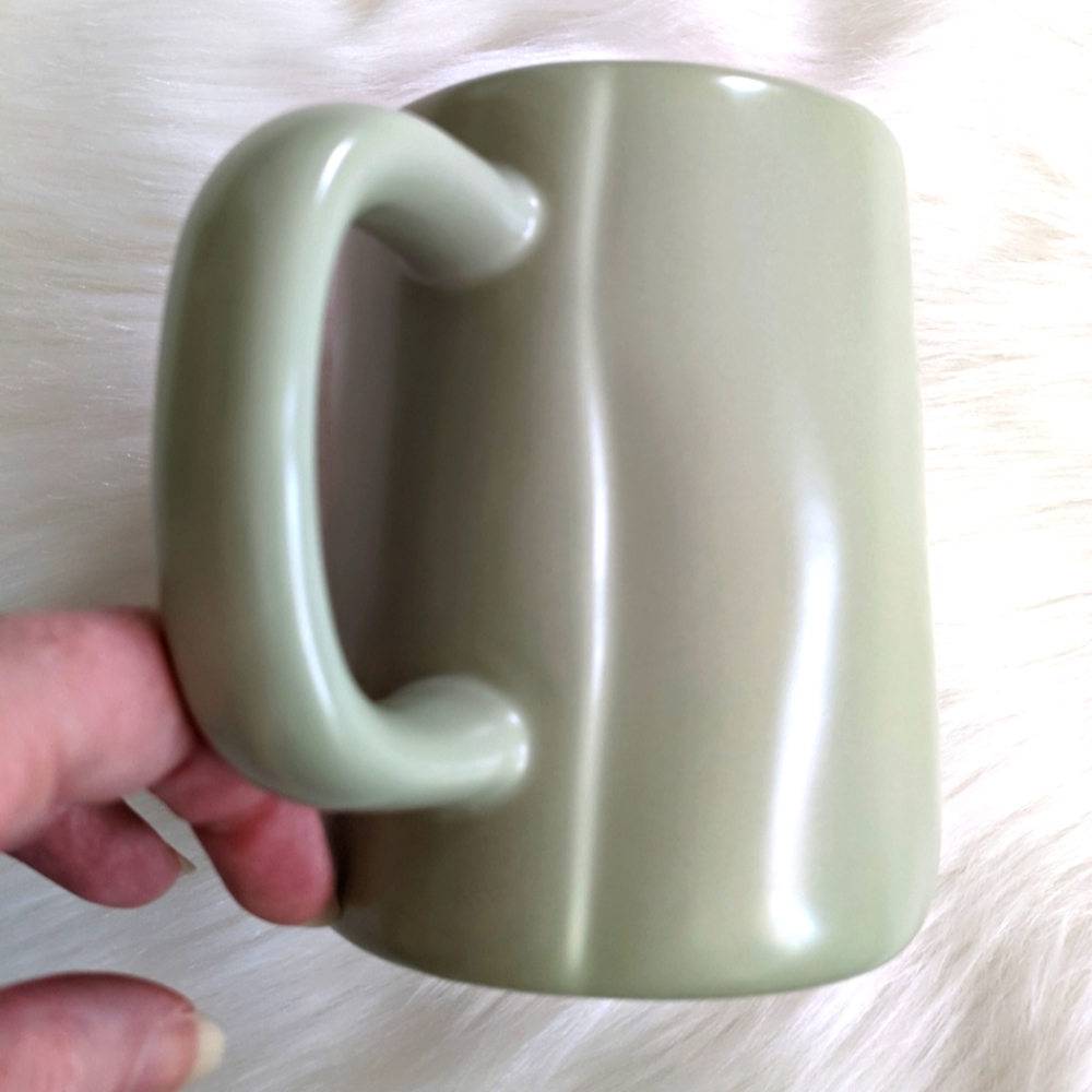 🍁 NWOT Rae Dunn "Autumn Vibes" Sage Green Mug, 16 oz. - Picture 5 of 5